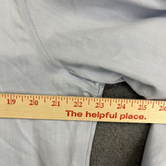 Calvin Klein Shirt Mens 16.5 34/35 Blue Slim Fit Performance Non-Iron Dress - Picture 8 of 14